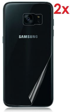 2 STUKS Galaxy S7 Transparant Folie Achterkant Protector