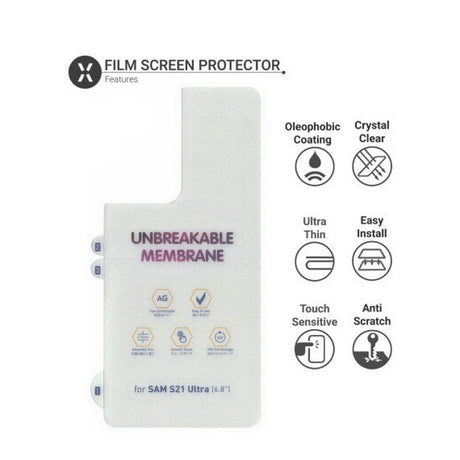 Galaxy S23 Ultra Premium 3D Curved Folie Achterkant Protector