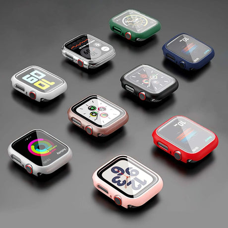 Apple Watch 7/8/9 45MM Hard PC + Tempered Glass Hoesje