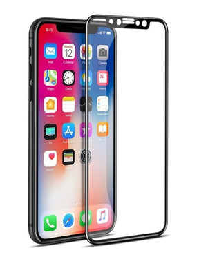 iPhone Xs Max 3D Soft Carbon Edge Tempered Glass Screen Protector