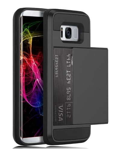 Galaxy S8 Slide Armor Hoesje Met Pashouder