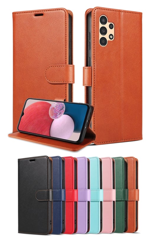 Galaxy A55 5G Luxe Leren Bookcase - Portemonnee Hoesje