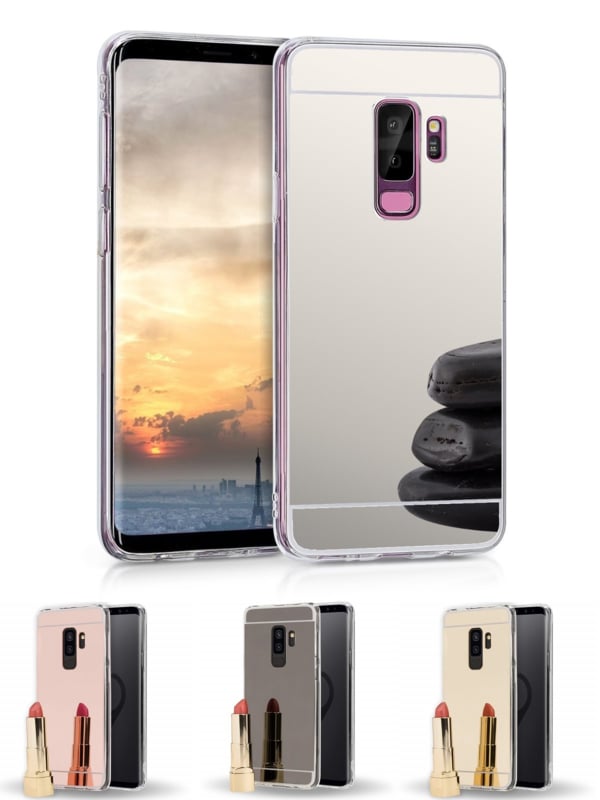 Galaxy S9 Plus TPU Bling Spiegel Hoesje 4 Kleuren