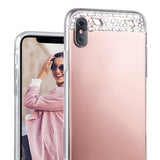 iPhone Xr Bling Spiegel Hoesje Met Strass-Steentjes