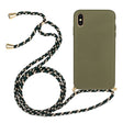 iPhone Xs Max Crossbody TPU Hoesje met Koord Groen