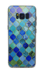Galaxy S8 Plus Soft TPU Hoesje Marmer Design Mozaïek Ruiten