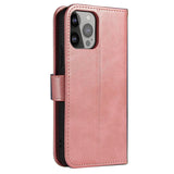 Galaxy S24 Plus PU-Leren Bookcase Portemonnee Hoesje Roze