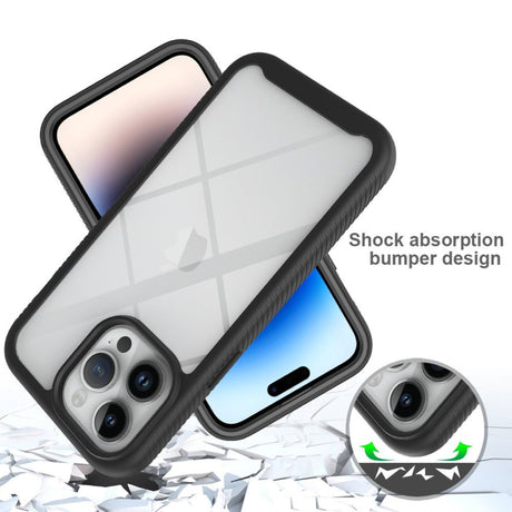 iPhone 15 Plus 360° Full Protect Hoesje met Screenprotector Zwart