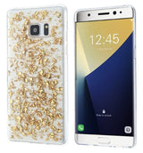 Galaxy S6 Edge Plus TPU Bling Glitterhoesje Blad - Look