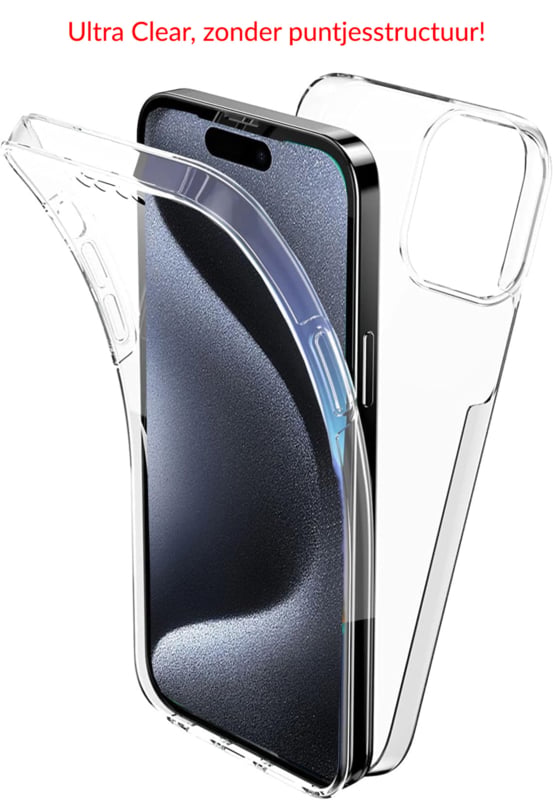 iPhone 17 Pro 360° Ultra Clear Hybrid PC + TPU Hoesje