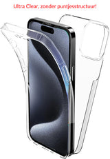 iPhone 17 Pro 360° Ultra Clear Hybrid PC + TPU Hoesje