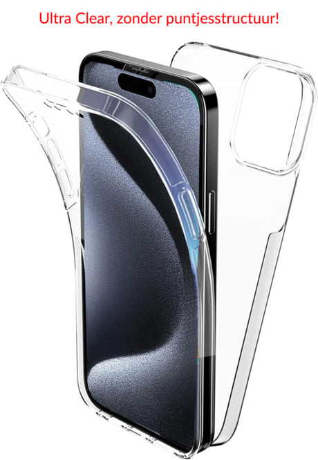 iPhone 17 Pro 360° Ultra Clear Hybrid PC + TPU Hoesje