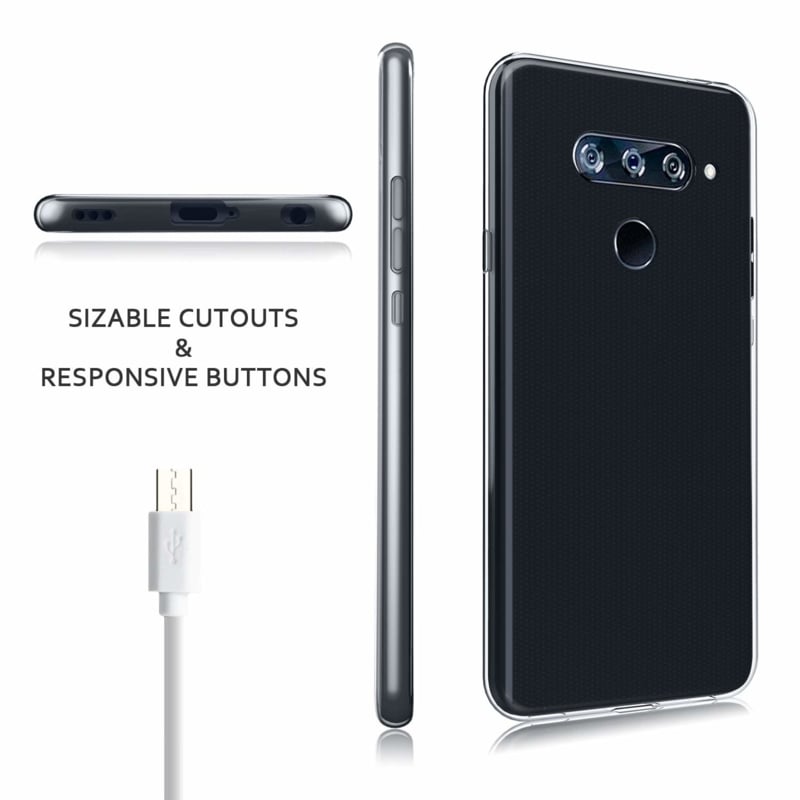 LG V40 Premium Soft TPU Hoesje Transparant