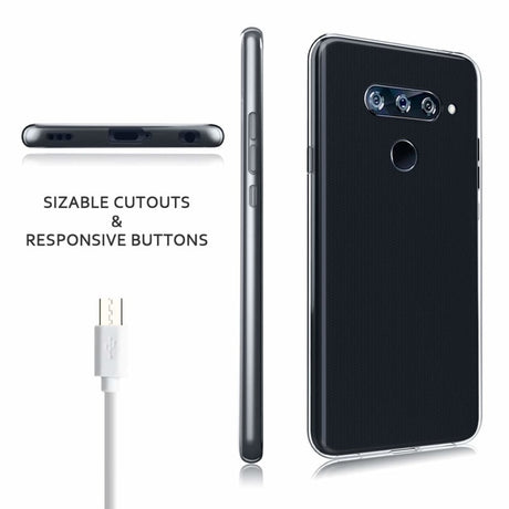 LG V40 Premium Soft TPU Hoesje Transparant