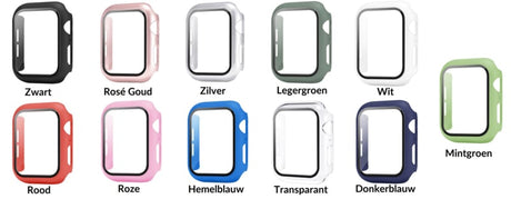 Apple Watch 4/5/6/SE 40MM Hard PC + Tempered Glass Hoesje