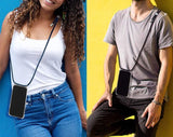 iPhone 15 Pro Max Transparant TPU Hoesje met Koord Crossbody
