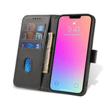 Galaxy S24 Plus PU-Leren Bookcase Portemonnee Hoesje Zwart