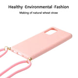 Galaxy S20 Plus Crossbody TPU Hoesje met Koord Roze