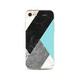 iPhone 6 / 6S Geometrisch TPU Hoesje Marmer Zwart / Groen