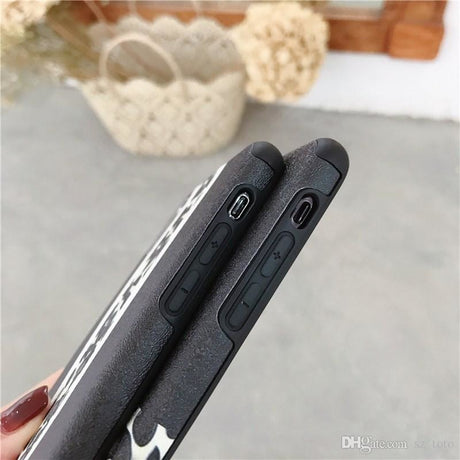 iPhone X / Xs Soft TPU Hoesje Half Luipaard Print Structuur