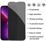 iPhone 17 Air Full Cover Privacy Tempered Glass Screen Protector