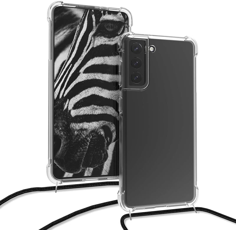 Galaxy S24 FE Crossbody Transparant TPU Hoesje met Koord