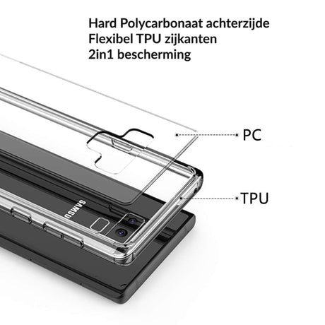 Galaxy Note 9 Ultra Hybrid Bumper Case TPU + PC