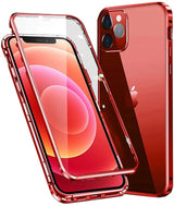 iPhone 15 Plus 360° Magnetisch Hoesje Dubbelzijdig Glas