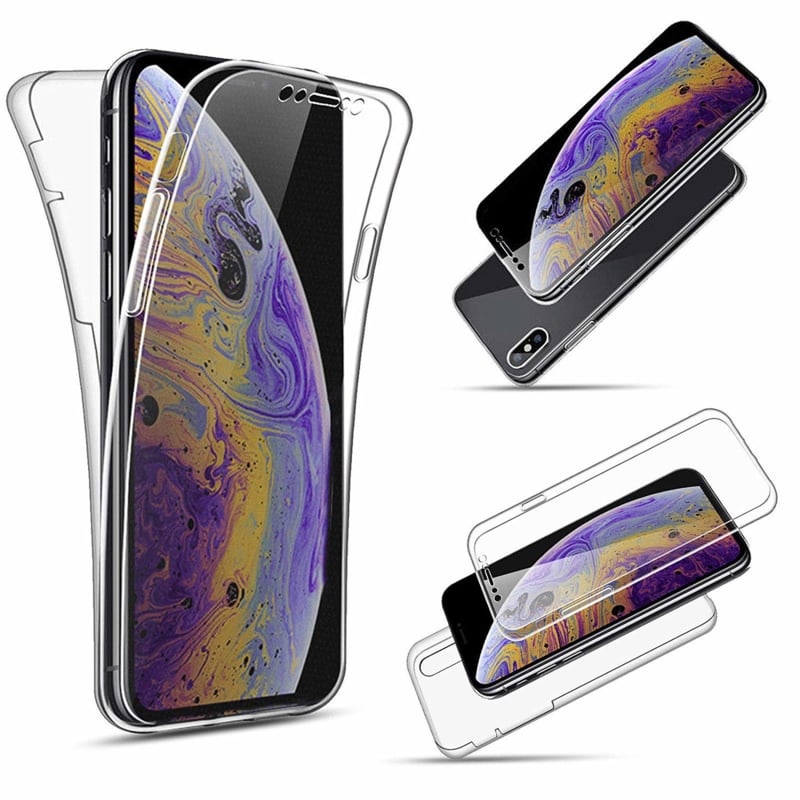 iPhone Xs Max 360° Full Cover Transparant TPU Hoesje