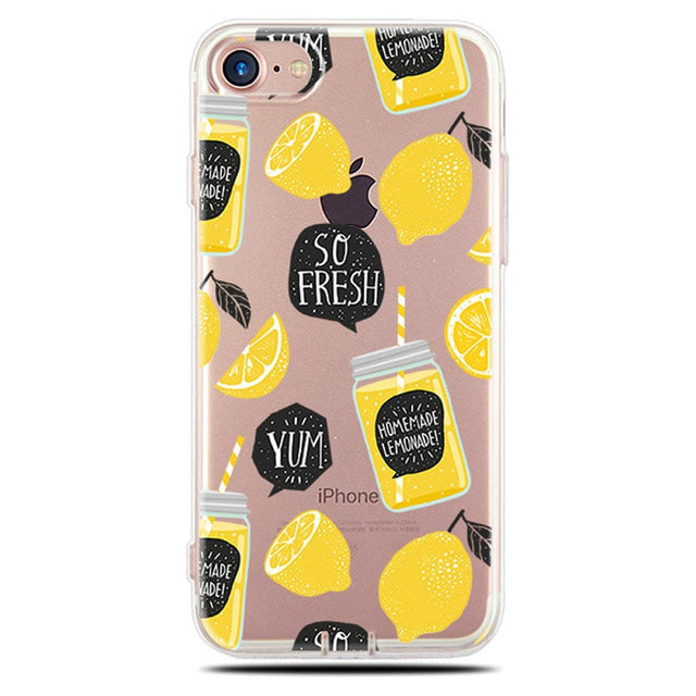 iPhone 7 / 8 / SE 2020-2022 Soft TPU Hoesje So Fresh Lemonade Print
