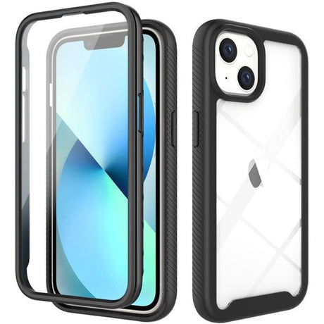 iPhone 15 Plus 360° Full Protect Hoesje met Screenprotector Zwart