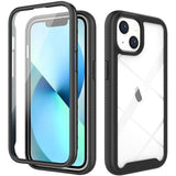 iPhone 14 / 16e 360° Full Protect Hoesje met Screenprotector Zwart