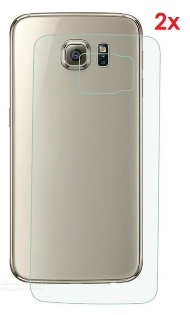 2 STUKS Galaxy S6 Edge Plus Transparant Folie Achterkant Protector