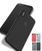 iPhone Xs Max Soft Plastic Matte Hoesje / / Wit / Rood