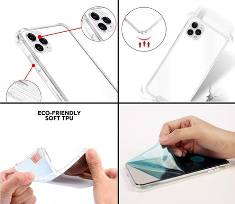 iPhone 11 Pro TPU Air Cushion Spiegel Hoesje 4 Kleuren