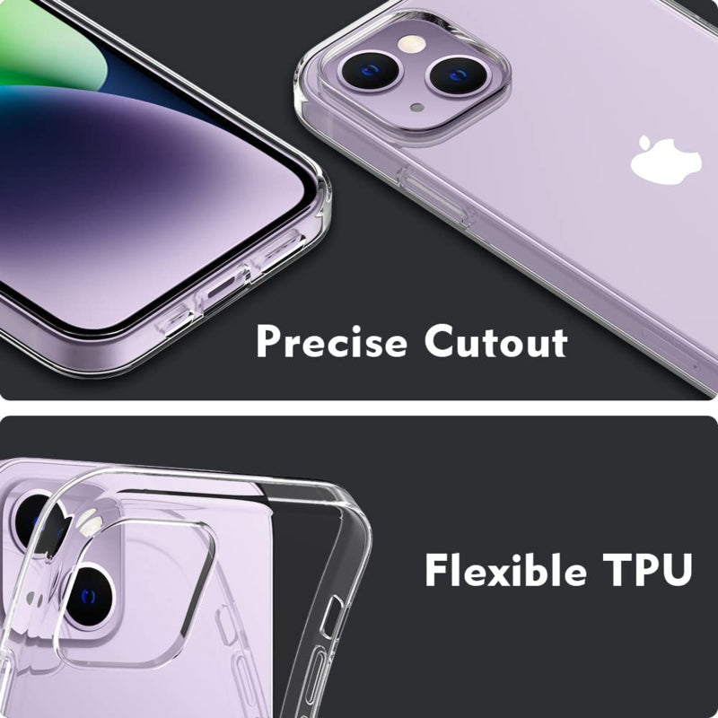 iPhone 14 / 16e Premium Soft TPU Hoesje Transparant