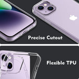 iPhone 14 / 16e Premium Soft TPU Hoesje Transparant