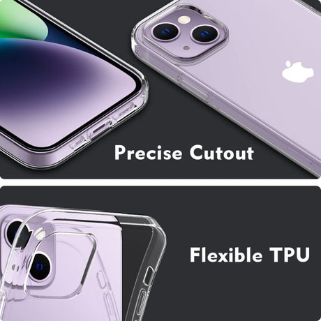 iPhone 14 / 16e Premium Soft TPU Hoesje Transparant