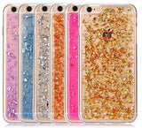 iPhone 7 Plus / 8 Plus TPU Bling Glitterhoesje Blad - Look