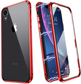 iPhone Xr 360° Magnetisch Hoesje Dubbelzijdig Glas