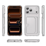 iPhone 17 Pro Transparant TPU Hoesje Met Card Slot - Pasjesvakje