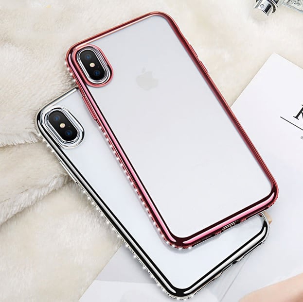 iPhone Xs Max Bling Hoesje Met Bergkristallen Strass-Steentjes