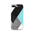 iPhone 7 Plus / 8 Plus Geometrisch TPU Hoesje Marmer Zwart / Groen