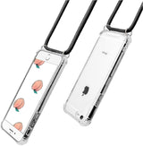 iPhone 6 Plus / 6S+ Transparant TPU Hoesje met Koord Crossbody