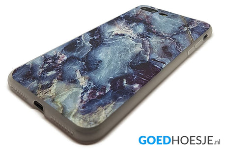 iPhone 7 Plus / 8 Plus Soft TPU Hoesje Marmer Dark & Wild