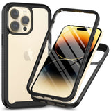 iPhone 16 Pro 360° Full Protect Hoesje met Screenprotector Zwart
