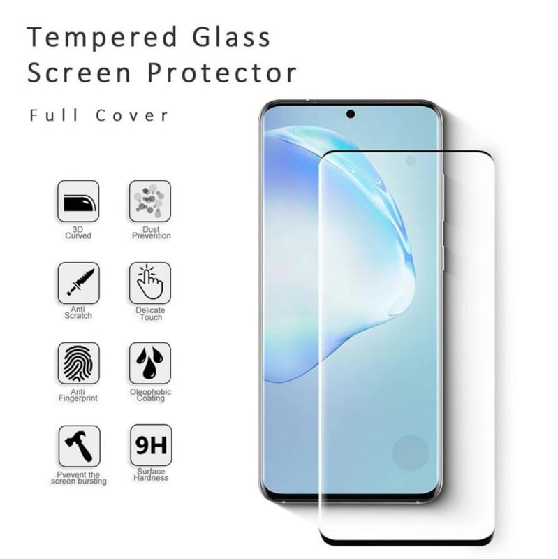 2 STUKS Galaxy S21 Case Friendly 3D Tempered Glass Screen Protector