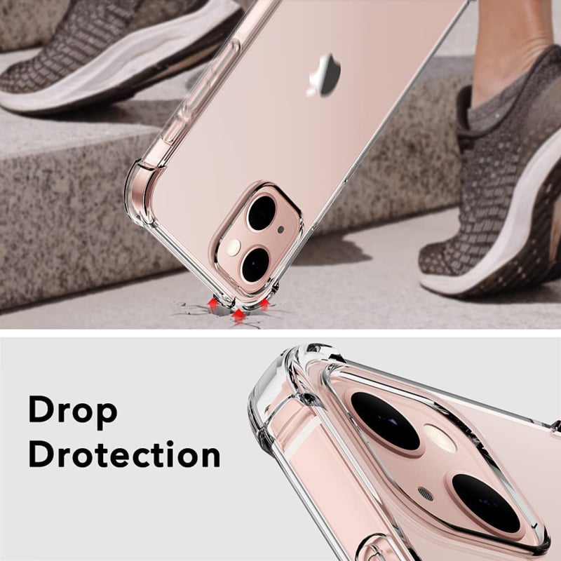 iPhone 15 Plus Transparant Soft TPU Air Cushion Hoesje