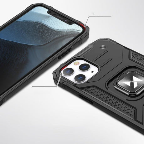 iPhone 13 Mini Ring Armor Case met Magneet Donkerblauw