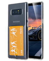 Galaxy Note 8 Transparant TPU Hoesje Met Pasjesvakje